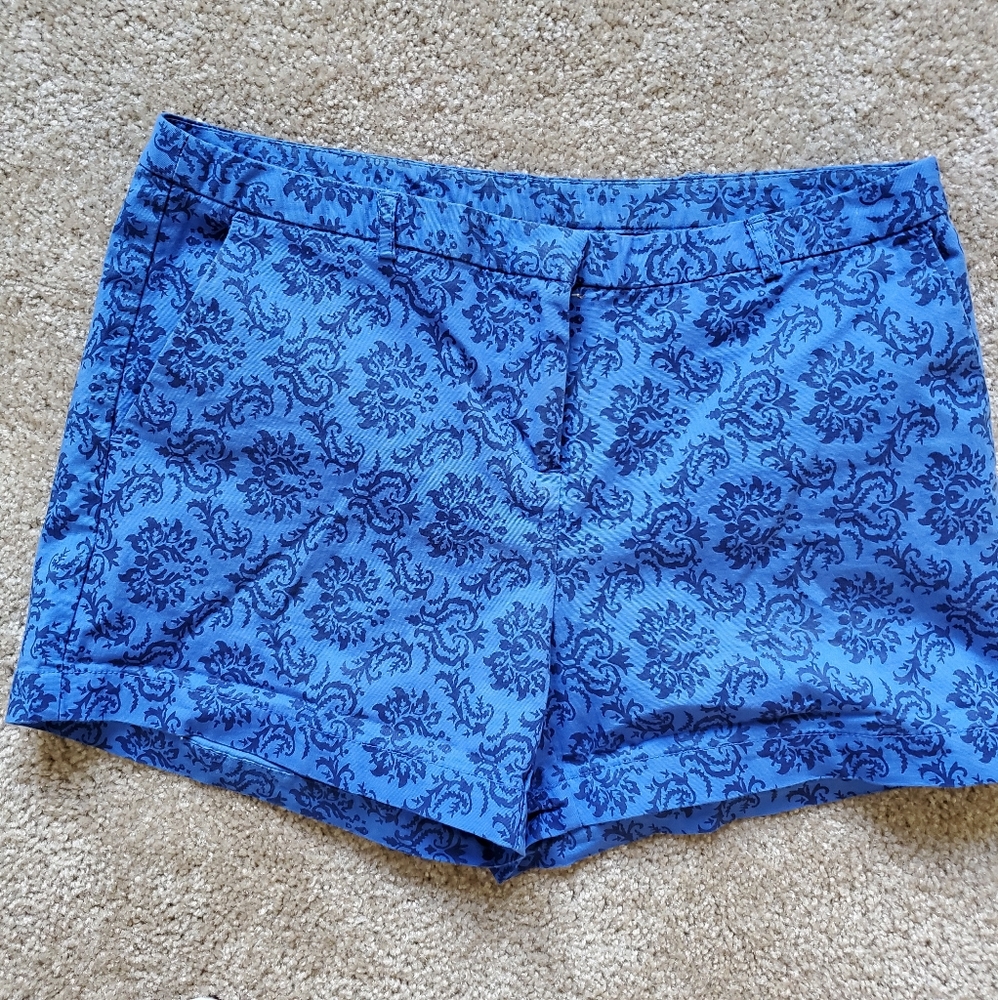 Blue Pattern Cynthia Rowley Shorts